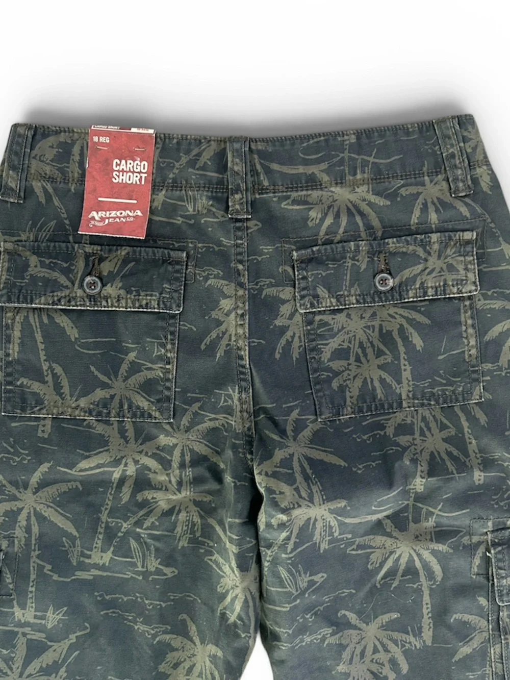 Arizona Jeans Co. Palm Tree Cargo Shorts Size 18